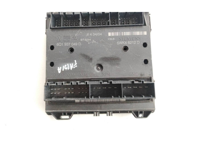 Блок комфорта 6Q1937049D, 5WK48212D Skoda Fabia Mk1 (6Y)