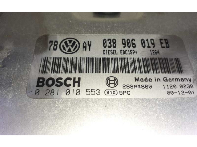 Řídící jednotka 038906019EB, 0281010553 Volkswagen Passat Alltrack 2001