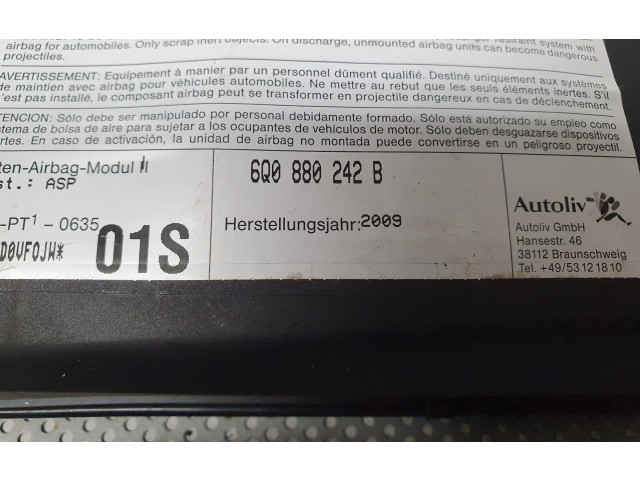 Подушка безопасности в сиденье 6Q0880242B Skoda Fabia Mk2 (5J)