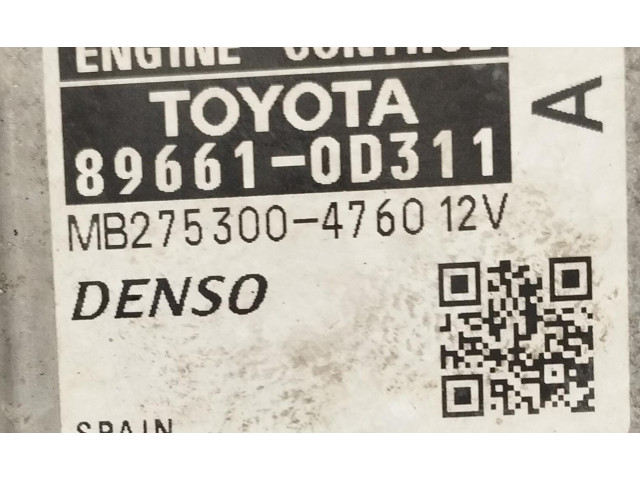 Řídící jednotka 89661-0D311, 89661-0D311 Toyota Yaris 2006