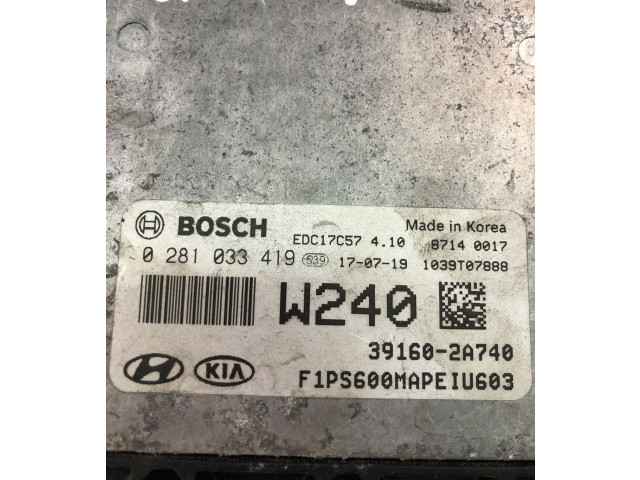Řídící jednotka 391602A740, 0281033419 KIA Soul 2017