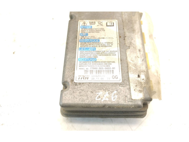 Блок подушек безопасности 77960SEGG822M1 Honda Accord