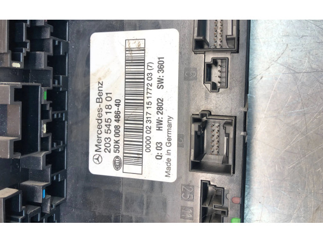 Pojistková skříňka 2035451801, 5DK00848640 Mercedes-Benz C W203 2002