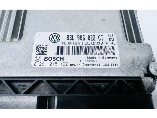 Řídící jednotka 03L906022GT, 03L906022G   Volkswagen Tiguan 2008