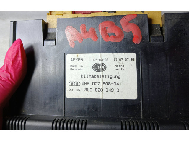 Блок управления климат-контролем 8L0820043D   Audi A3 S3 8L