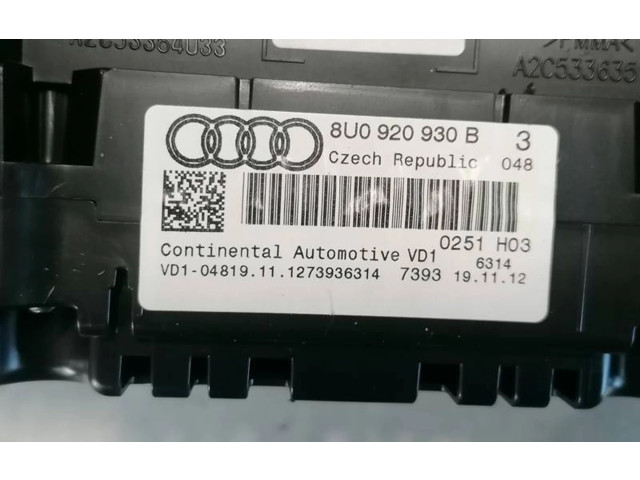 Панель приборов 8U0920930B, 1273936314 Audi Q3 8U
