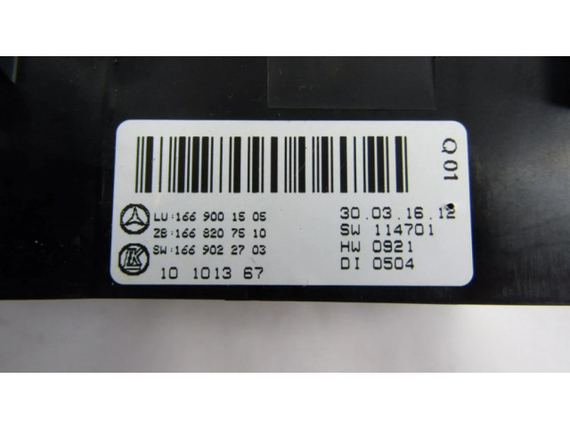 Блок управления климат-контролем 1669001505   MercedesBenz GLE (W166 - C292)