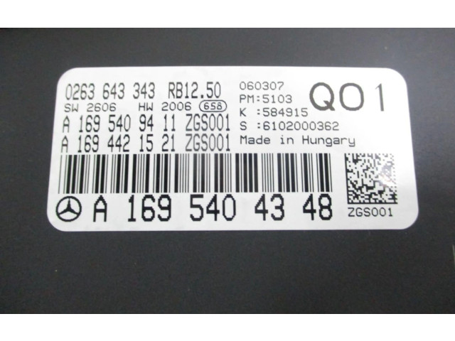 Панель приборов A1695404348   Mercedes-Benz A W169       