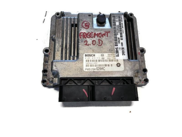 Блок управления двигателя 0281018312, P05150620AC Fiat Freemont