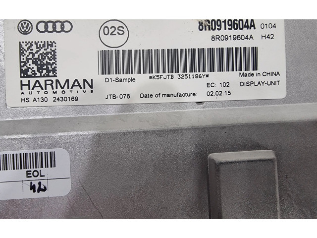 Дисплей    8R0919604A, 8Q0919604A   Audi A5 Sportback 8TA