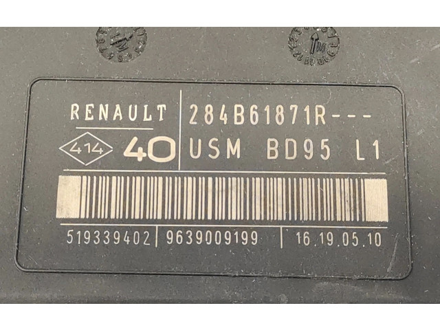 Pojistková skříňka Řídící jednotka BSM 284B61871R, 519339402   Renault Megane III 2010
