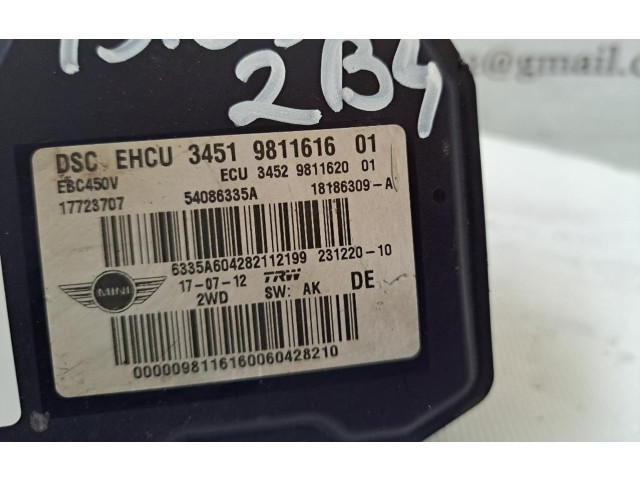 Блок АБС 34519811616-01, 34519811616-01 Mini One - Cooper Coupe R56 2005 - 2014 года