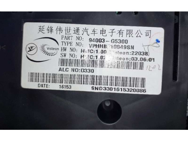 Панель приборов 94003G5300, 22038   KIA Niro       