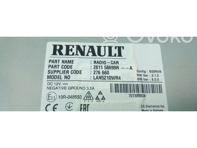 Дисплей    281158699R, 276660   Renault Clio IV