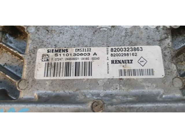 Блок управления двигателем Блок управления 8200323863, S110130603A   Dacia Solenza