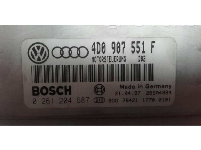 Řídící jednotka 4D0907551F, 0261204687 Audi A6 S6 C4 4A 1997