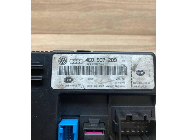 Блок комфорта 4E0907289, 4E0910289A   Audi A8 S8 D3 4E   