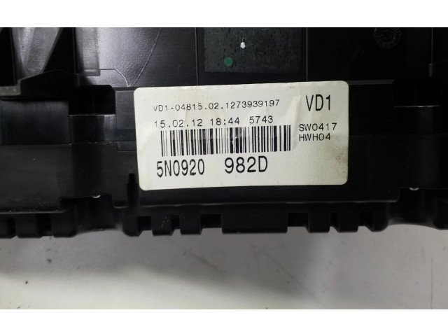 Přístrojová deska  Volkswagen Tiguan 2012 5N0920982D  