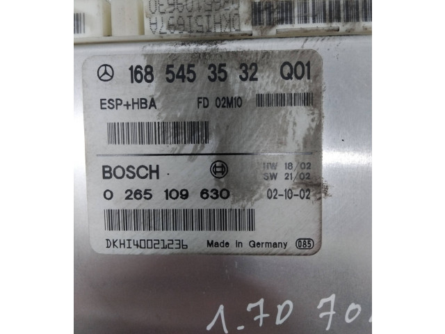 Блок управления АБС 1685453532, 0265109630   Mercedes-Benz A W168