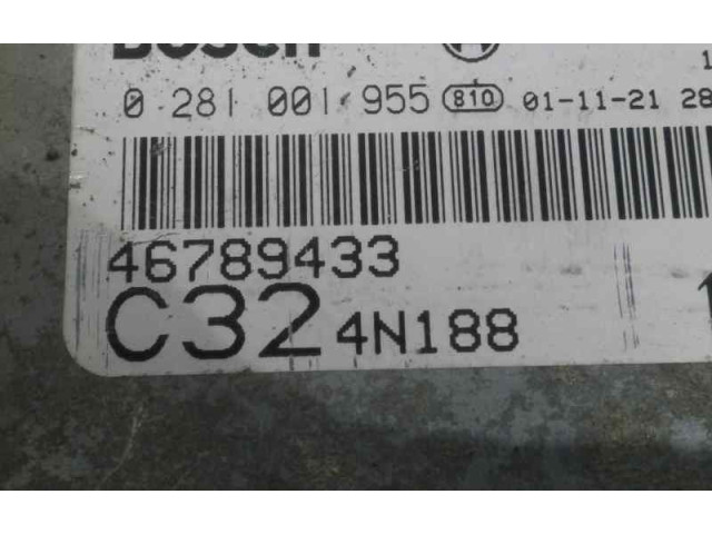 Řídící jednotka 46789433, 0281001955 Fiat Punto (188) 2002