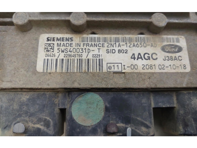 Блок управления двигателем Блок управления 2N1A12A650AD Ford Fusion