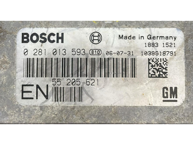 Řídící jednotka 0281013593, 0281013593 Opel Zafira B 2008
