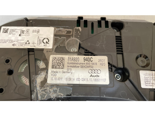 Панель приборов 81A920940C Audi Q2 -