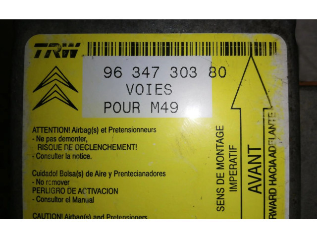 Блок подушек безопасности SLV9634730380 Citroen Berlingo