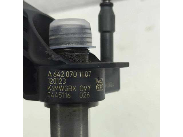 Vstřikovač A6420701187, 0445116 Mercedes-Benz C W204 pro naftový motor 3.0 642834