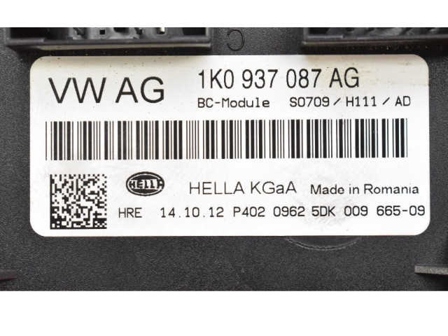 Блок комфорта 1K0937087AG, 1K0937087AG Skoda Superb B6 (3T)