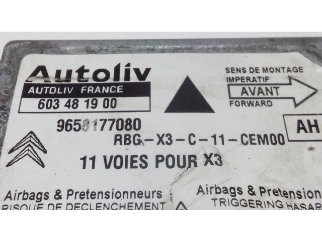 Блок подушек безопасности 603481900, 9658177080 Citroen C5