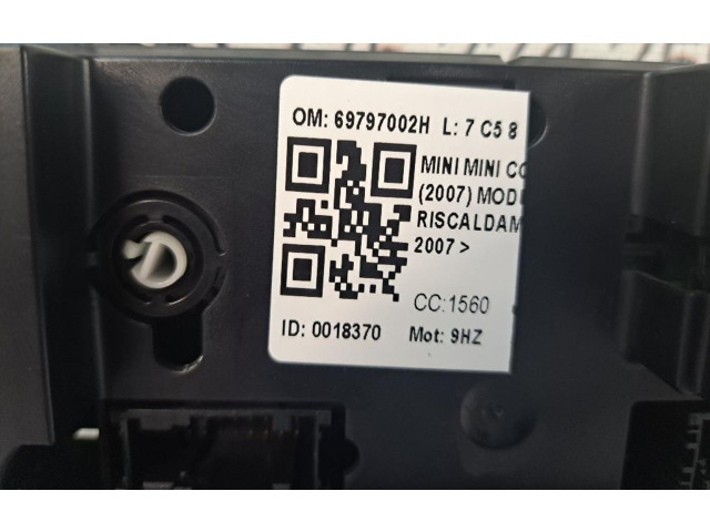 Блок управления климат-контролем 69797002H, 69797002H   Mini One  Cooper Coupe R56
