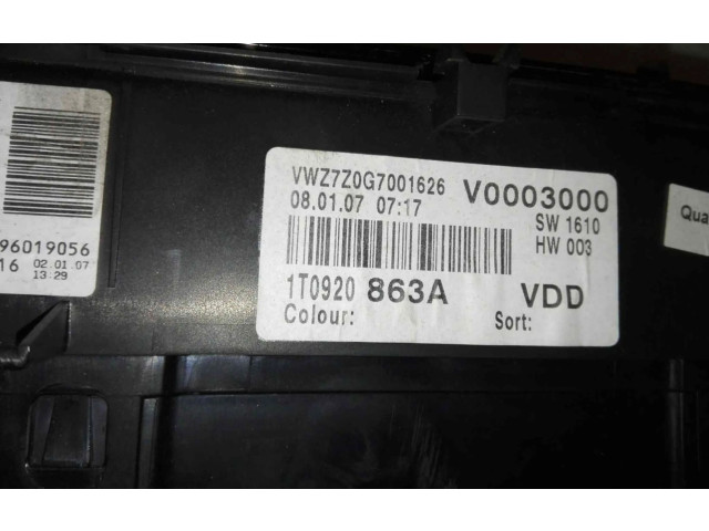 Přístrojová deska  Volkswagen Caddy  1T0920863A  