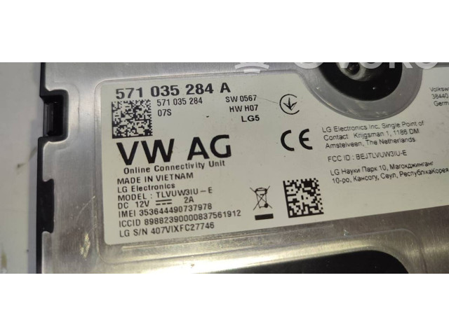 Блок комфорта 571035284A Skoda Octavia Mk4