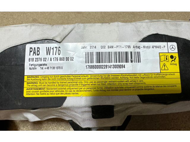 Подушка безопасности пассажира A1768600002, 618237602 Mercedes-Benz A W176
