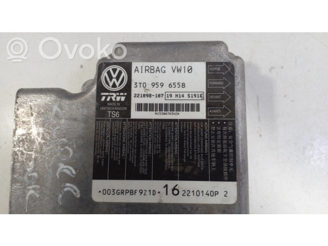 Блок подушек безопасности 3T0959655B Skoda Superb B6 (3T)