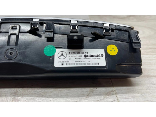 Блок управления климат-контролем A2059058813   Mercedes-Benz GLC X253 C253