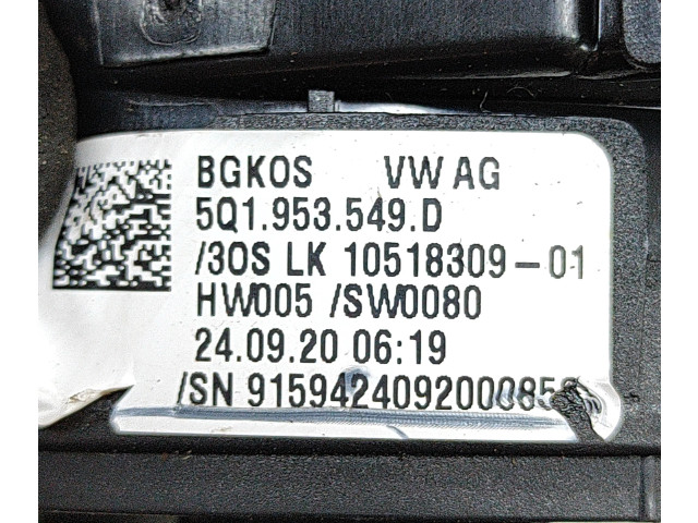 Подрулевой шлейф SRS 5Q1953549D Volkswagen Golf VIII