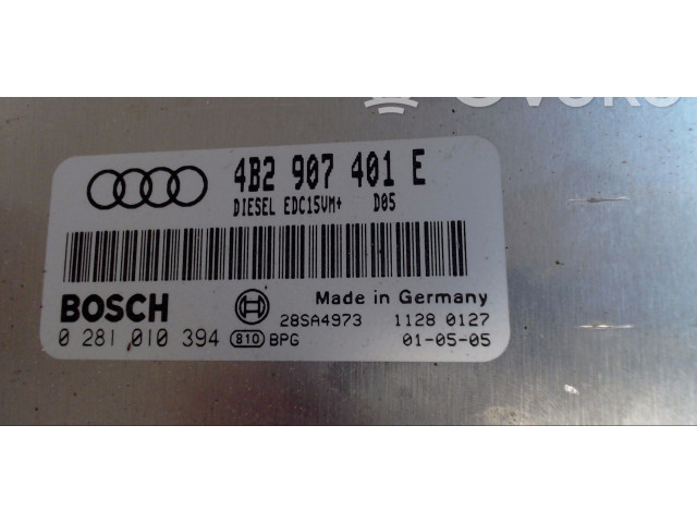 Блок управления двигателя 4B2907401E, 0281010394   Audi A6 S6 C5 4B