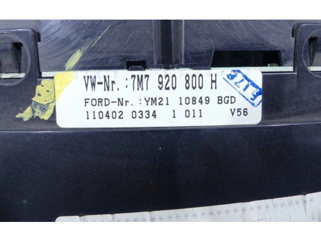 Přístrojová deska Seat Alhambra (Mk1) 2002 7M7920800H, IMPRK1075003