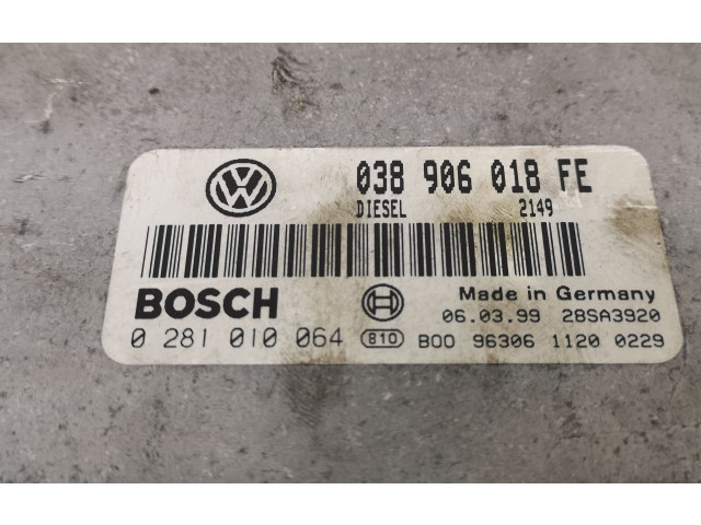Řídící jednotka 038906019EJ, 0281010665 Volkswagen PASSAT B5 1998