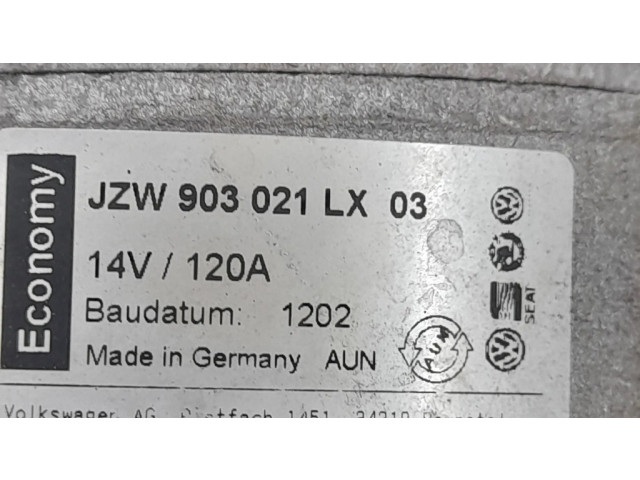 Генератор JZW903021LX, 14V120A Volkswagen Bora 1.9