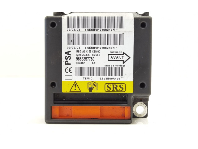 Блок подушек безопасности 9663357780, 403852 Citroen C2