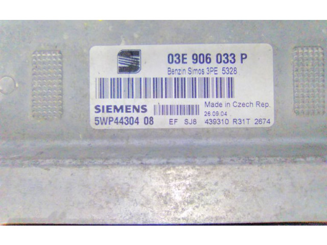 Блок управления двигателя 03E906033P   Seat Ibiza III (6L)