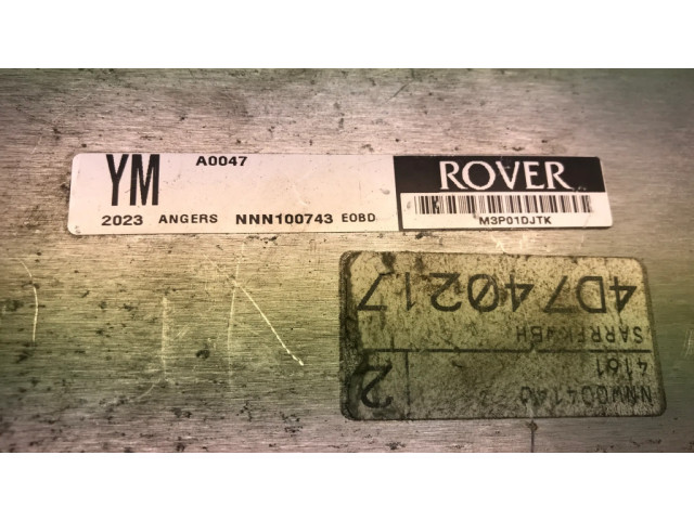 Блок управления двигателем Блок управления NNN100743, 4D740217 Rover 75