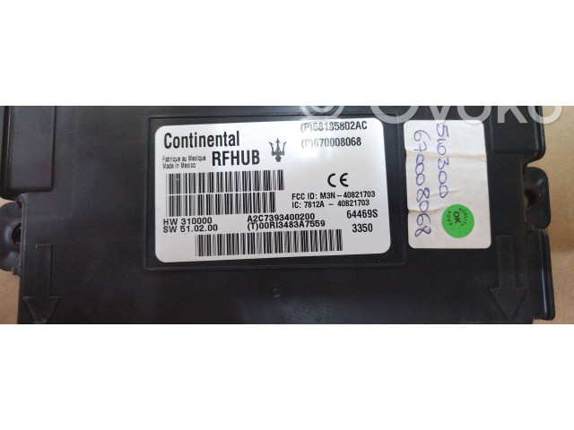 Турбина Блок управления центрального замка Maserati Ghibli 670008068