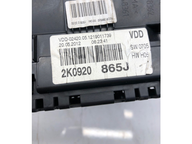 Панель приборов 2K0920865J, 1219011739 Volkswagen Caddy