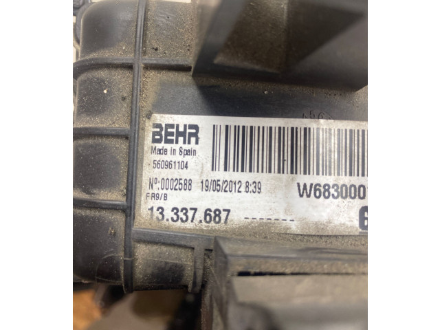 Радиатор интеркулера 13283253, 13283253 Opel Meriva B 2010 - 2016 года