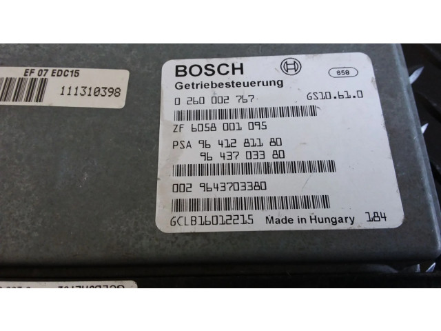 Блок управления коробкой передач 0260002767, 961281180   Citroen C5