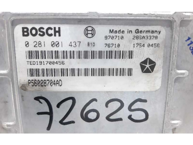Блок управления двигателя P56028704AD, 72625   Jeep Cherokee